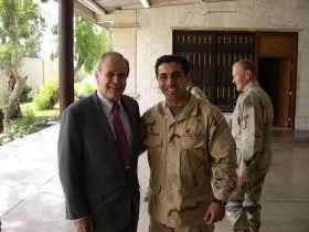 With Donald Rumsfeld